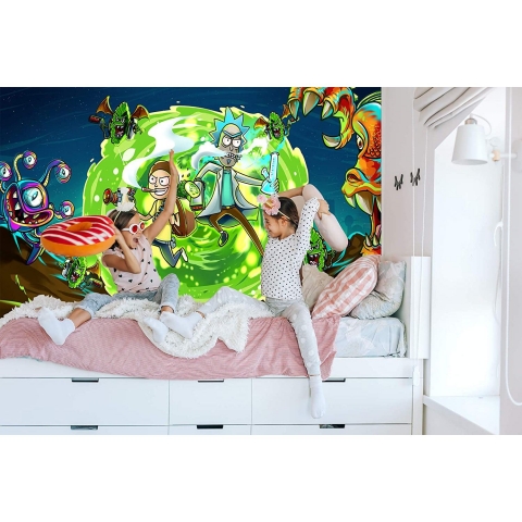 DIOVMA Rick And Morty Duvar Hals (200x150cm)