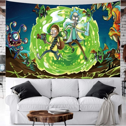DIOVMA Rick And Morty Duvar Hals (200x150cm)