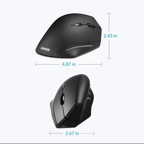 Anker Wireless Mouse, Ergonomic USB 2.4G Wireless Vertical Mouse
