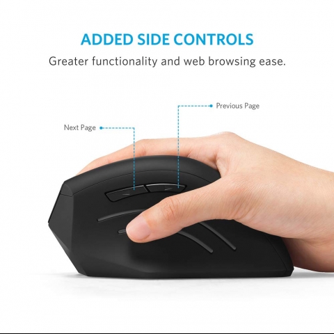 Anker Wireless Mouse, Ergonomic USB 2.4G Wireless Vertical Mouse