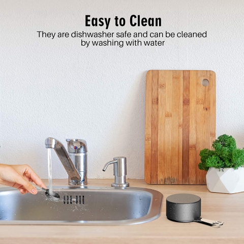 Panos Paslanmaz �elik �l�� Ka���� Seti (8 Par�a)(Siyah)