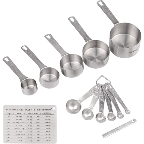 Smithcraft Paslanmaz �elik �l�� Ka���� Set (11 Par�a)