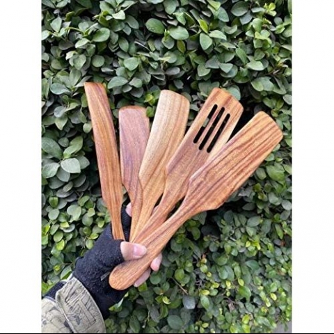 XYZ Bambu Spatula Seti (7 Para) (Kahve)