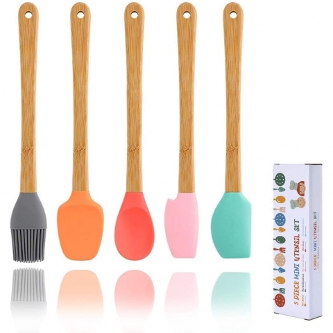 Lubsmuns Silikon Spatula Set (5 Para) (Renkli)