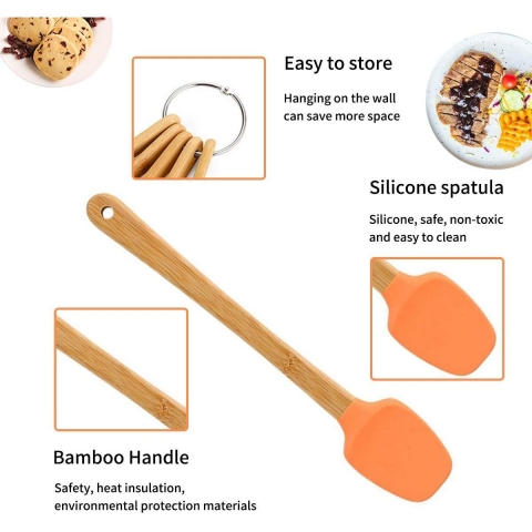 Lubsmuns Silikon Spatula Set (5 Para) (Renkli)