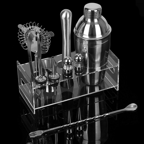 K Kwokker Paslanmaz elik Kokteyl Shaker Set