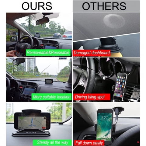 AONKEY Torpido st Ara i Telefon Tutucu