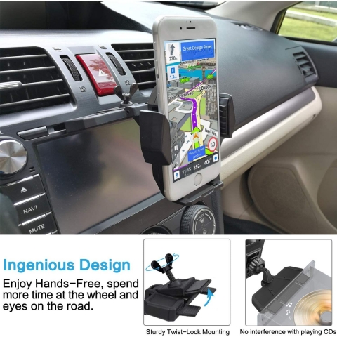 APPS2Car CD Slot Ara� ��i Telefon Tutucu