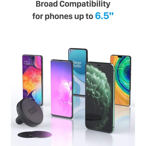 YOSH Manyetik Havaland�rma Ara� ��i Telefon Tutucu (2 Par�a)