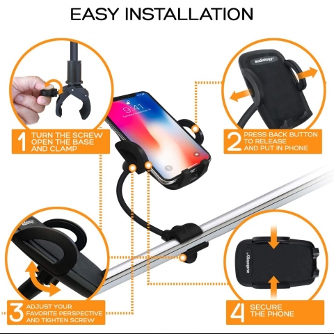 Audiology Bebek Arabas� ��in Telefon Tutucu