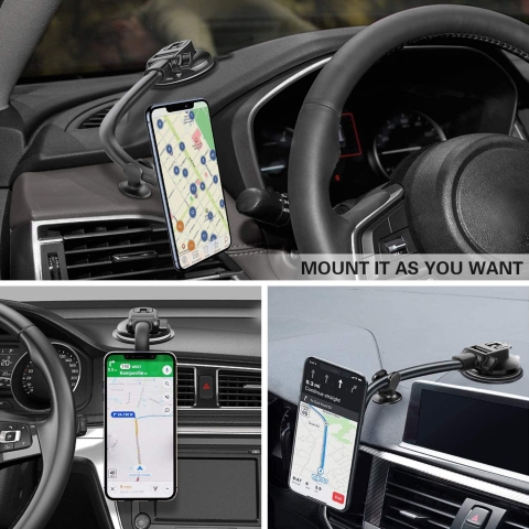 LENDOUBLE Vantuz/Vakumlu Ara i Telefon Tutucu