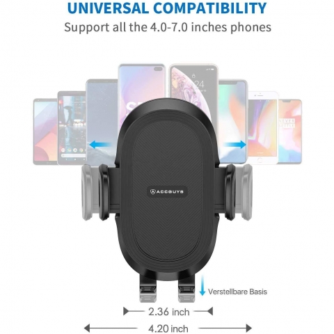 ACCGUYS Ara� ��i Vantuz/Vakumlu �kili Telefon Tutucu