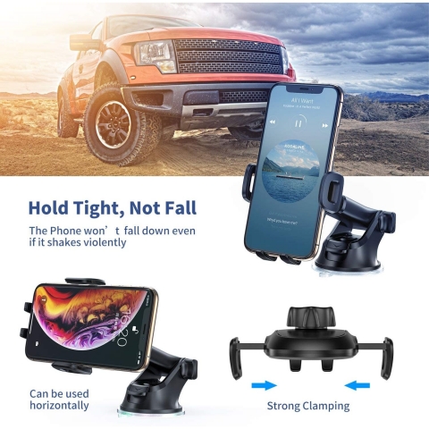 ACCGUYS Ara� ��i Vantuz/Vakumlu �kili Telefon Tutucu