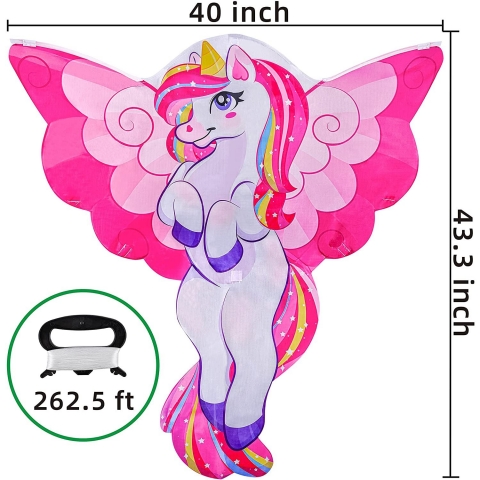 JOYIN Unicorn Naylon Uurtma (100 cm)