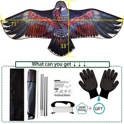 K-MLICE Naylon Kartal Uurtma (180 cm)