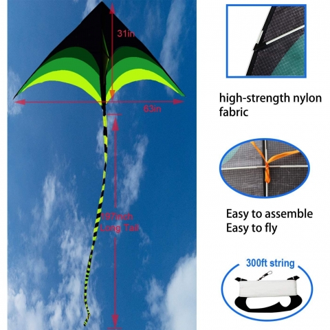 K-MLICE Naylon Delta U�urtma (Ye�il) (45 cm)