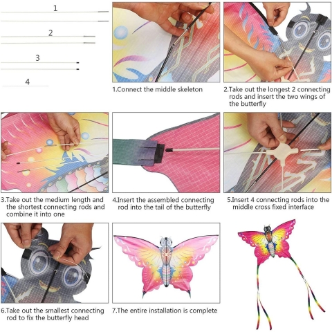 SINGARE Naylon 2 Par�a U�urtma (Delta-Kelebek) (140 cm)