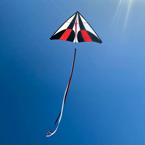 emma kites Delta U�urtma (Siyah/K�rm�z�/Beyaz) (150cm)