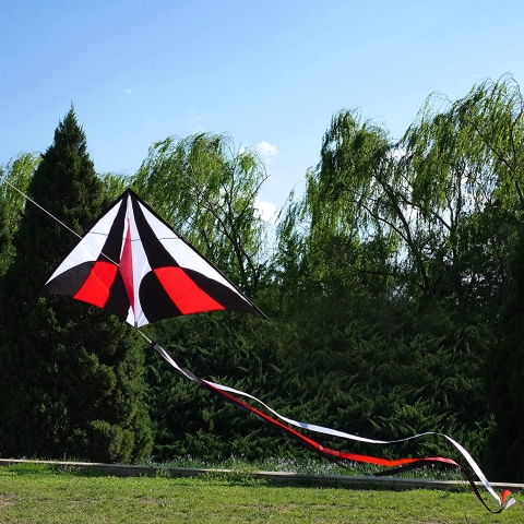 emma kites Delta U�urtma (Siyah/K�rm�z�/Beyaz) (150cm)