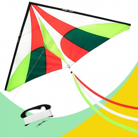 emma kites Delta U�urtma (Ye�il/K�rm�z�/Beyaz) (150cm)