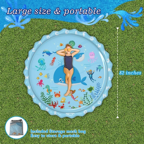 EPN Sprinkler ocuk Su Oyun Mat (208cm)(Denizalt)