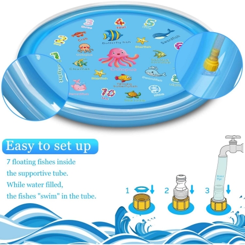 MZTDYTL Sprinkler �ocuk Su Oyun Mat� (172cm)