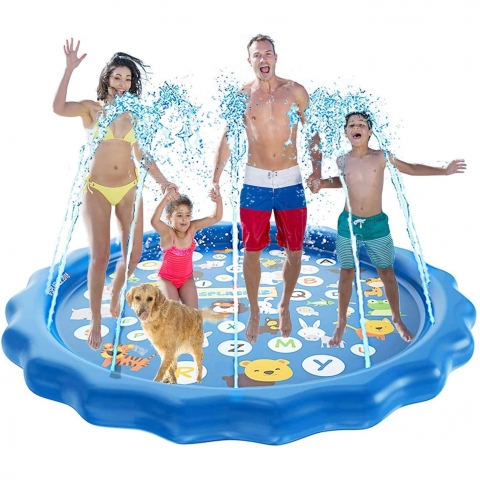 funny poop Sprinkler ime ocuk Su Oyun Mat (170cm)(Alfabe)