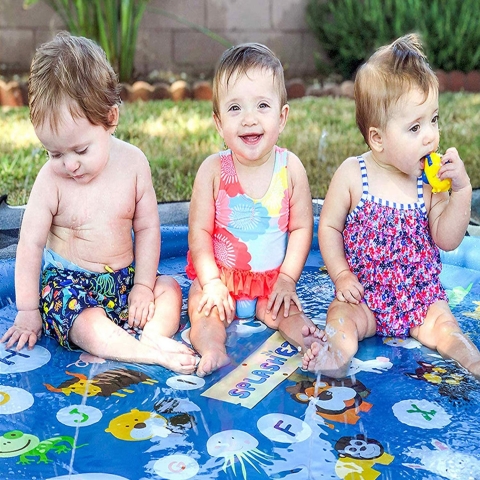 funny poop Sprinkler ime ocuk Su Oyun Mat (170cm)(Alfabe)