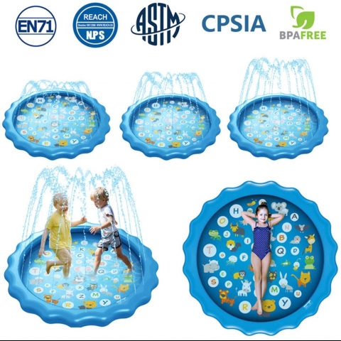 funny poop Sprinkler ime ocuk Su Oyun Mat (170cm)(Alfabe)