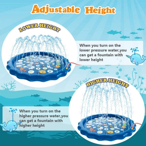 funny poop Sprinkler ime ocuk Su Oyun Mat (170cm)(Alfabe)