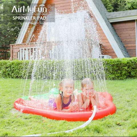 AirMyFun Sprinkler ocuk Su Oyun Mat (ilek)(170cm)
