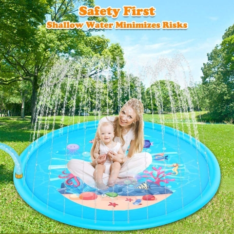 funny poop Sprinkler ocuk Su Oyun Mat (172cm)