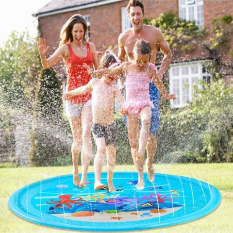 funny poop Sprinkler ocuk Su Oyun Mat (172cm)