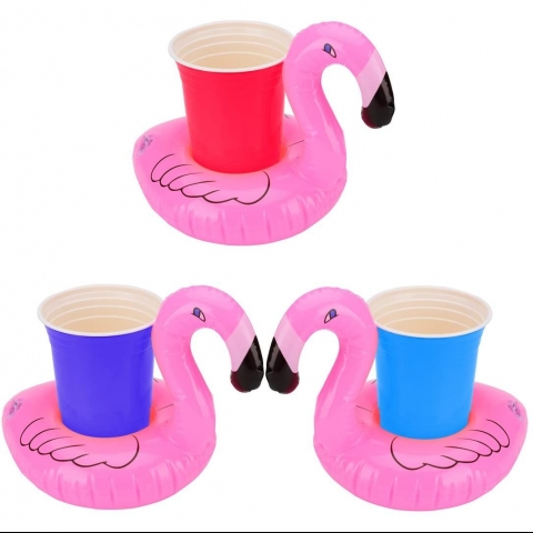 Uniqhia 12 Para ime ecek Tutucu (Flamingo-Ananas-Palmiye)