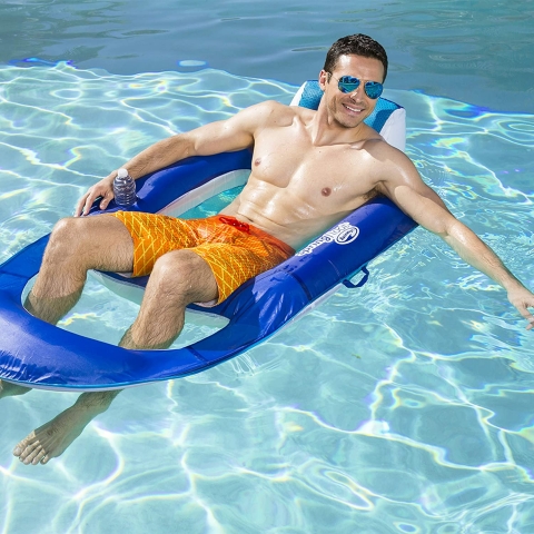 SwimWays �i�me Deniz Yata�� (Mavi)