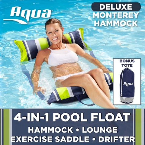 Aqua LEISURE 4 l ime Deniz Yata Seti (Lacivert-Yeil-Beyaz)