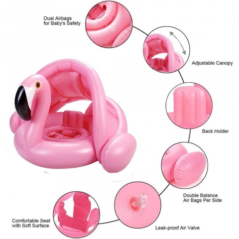 RITONS �i�me G�ne�likli Bebek Simidi (Flamingo)