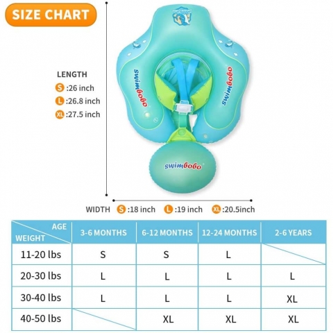 Swimbobo ime Bebek Simidi (6-36 Ay) (Mavi) (Large)