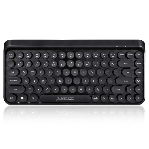 Perixx PERIBOARD-614 US 11549 Mini Wireless Keyboard - Retro