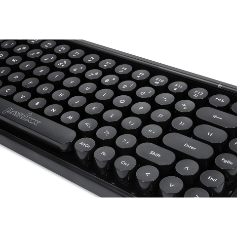 Perixx PERIBOARD-614 US 11549 Mini Wireless Keyboard - Retro