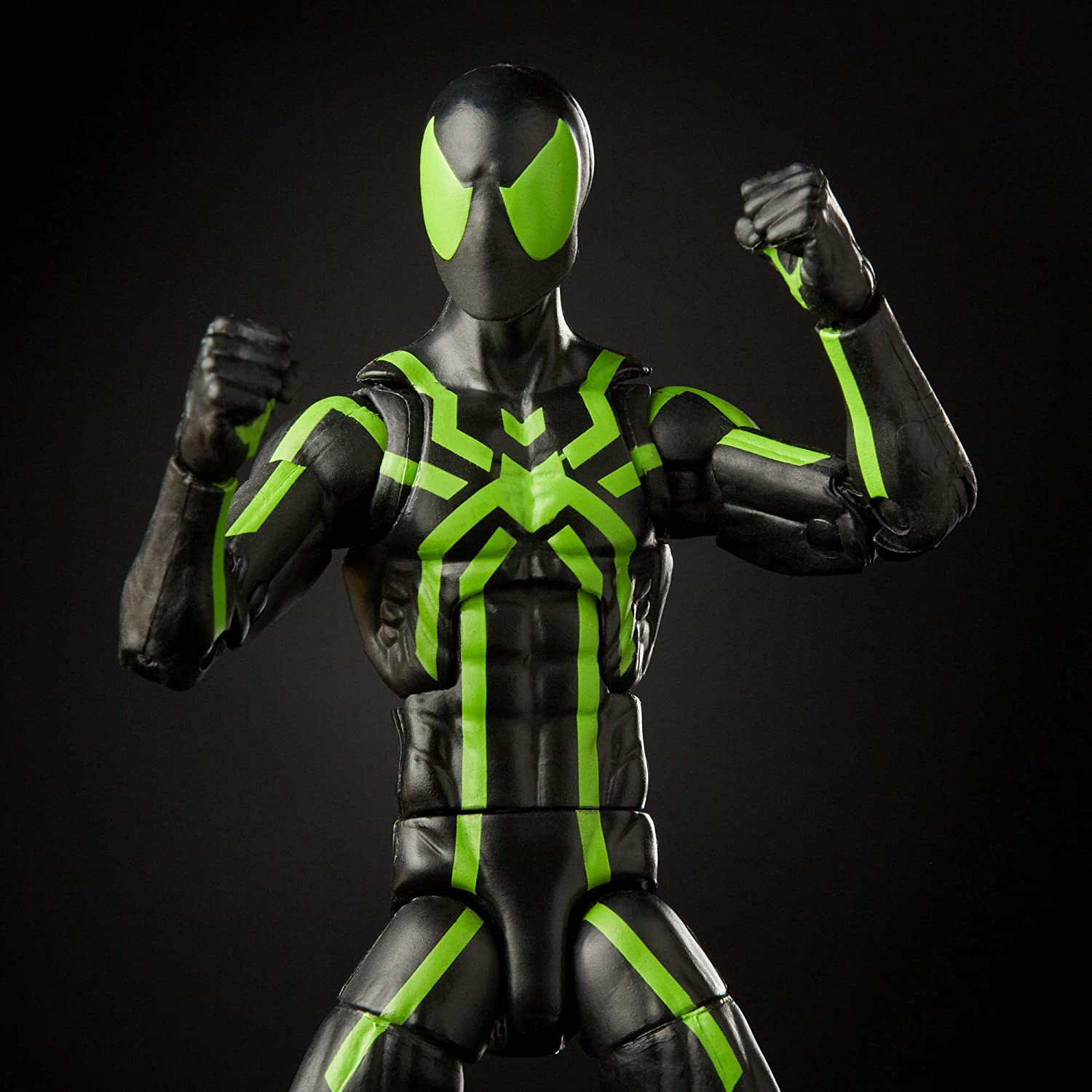 Green and black 2025 spiderman toy