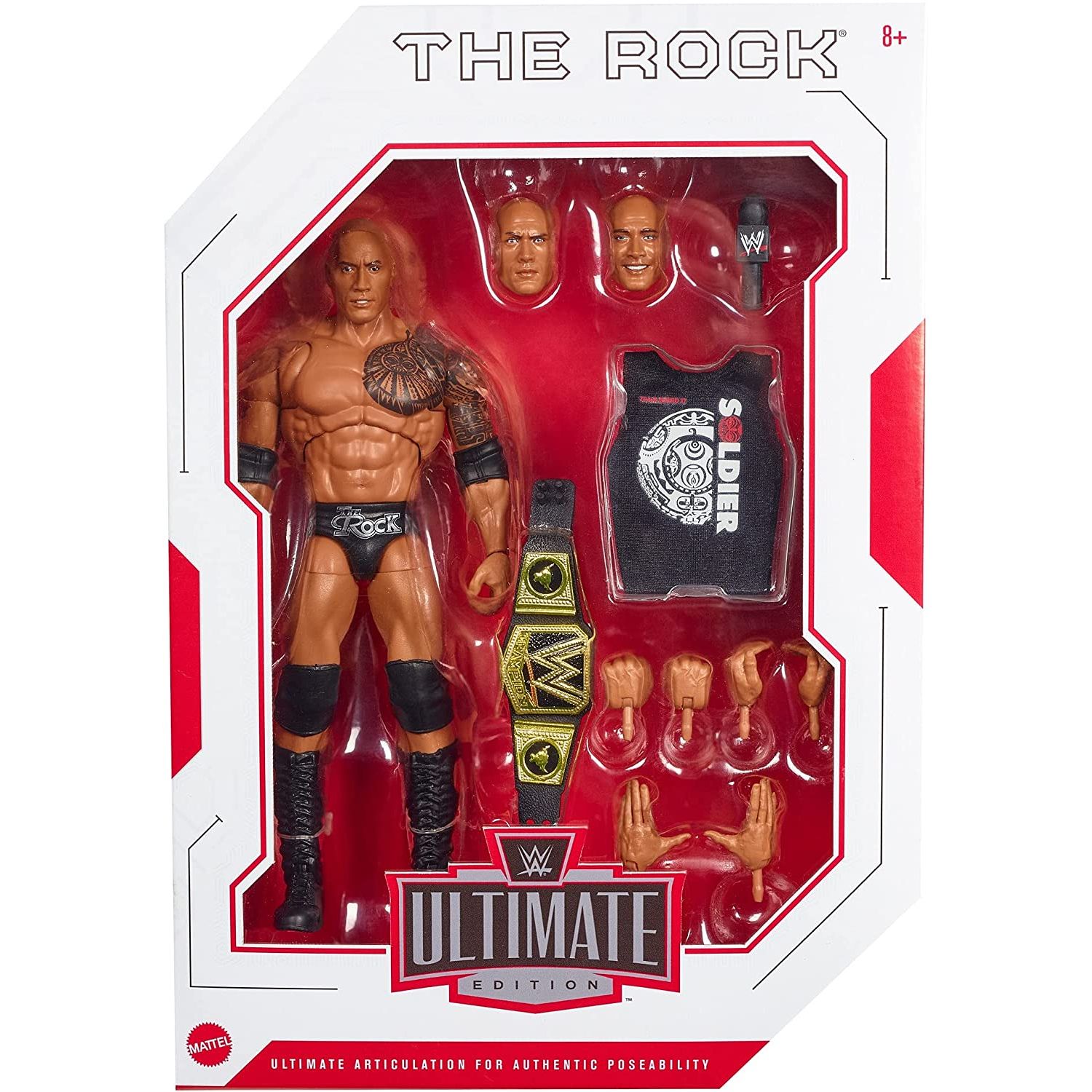 WWE MATTEL Ultimate Edition The Rock Aksiyon Figür(15.2 cm) 55314