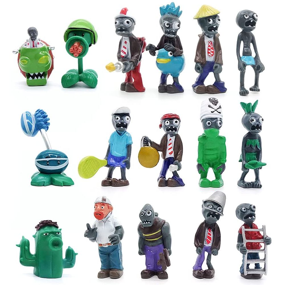 sujaant Plants vs Zombies Toys Aksiyon Figür Set(16 parça) 55728
