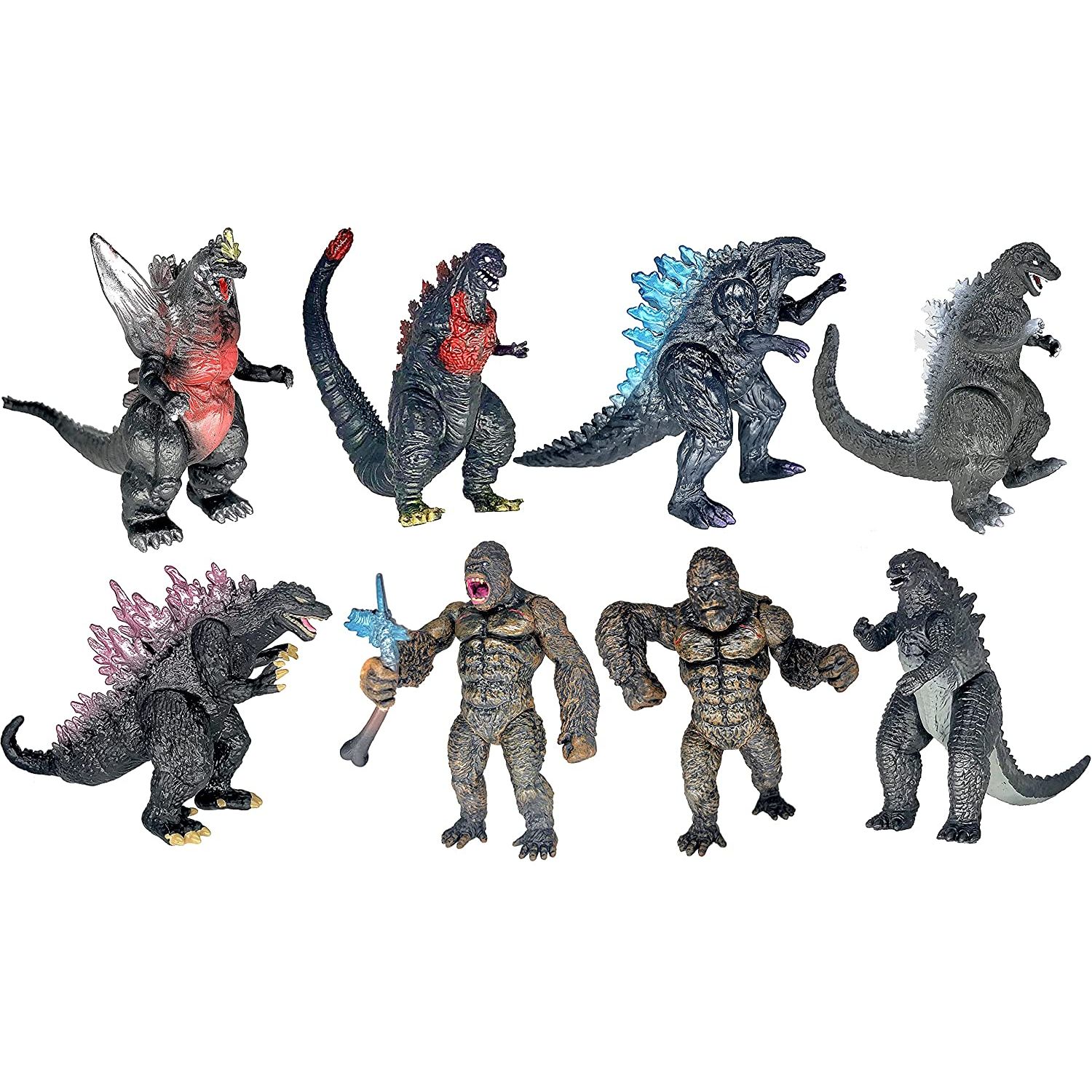 TwCare King Kong vs Godzilla Aksiyon Fig r Set 8 par a 55532