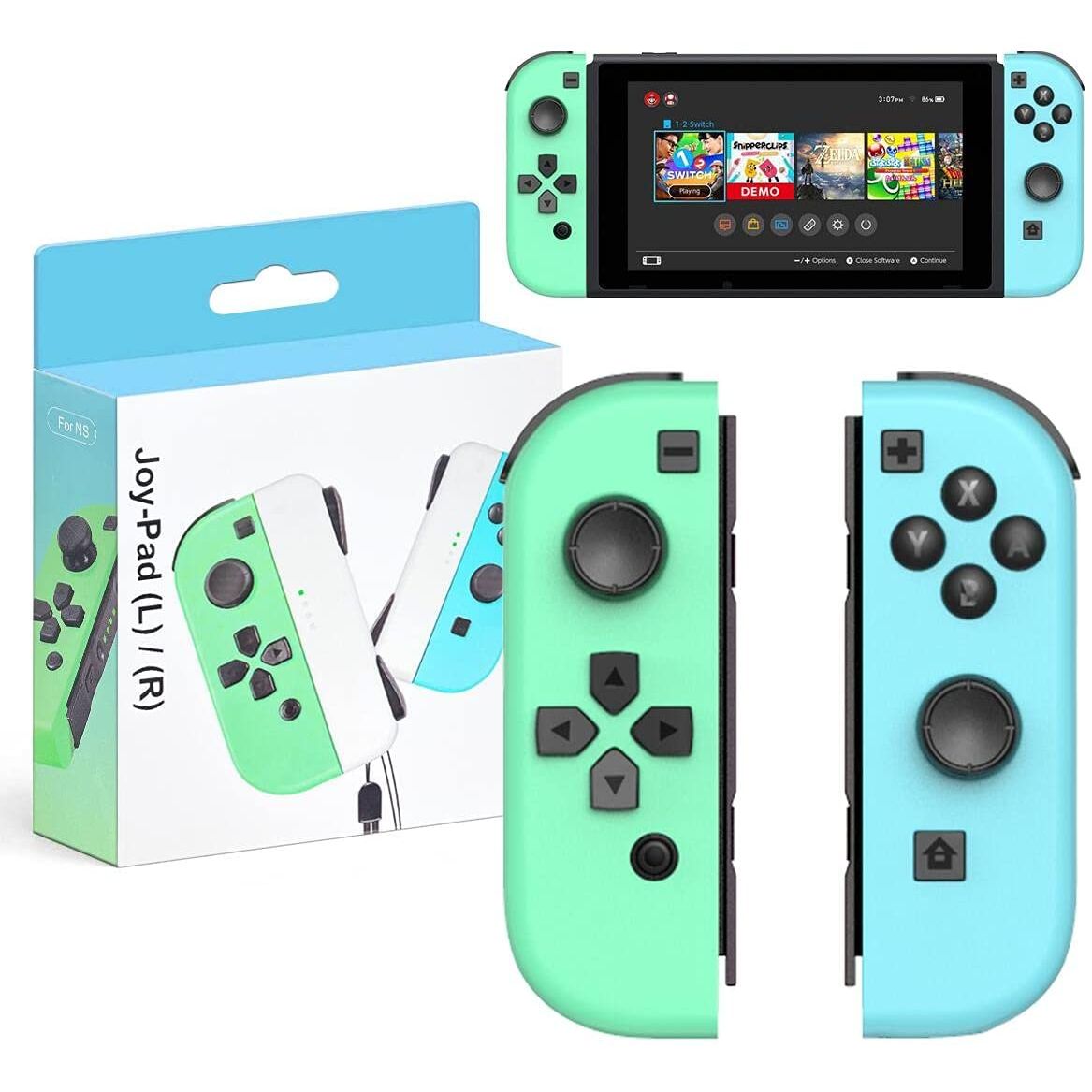 KDD Nintendo Switch OLED İçin Pad Konsol (Mavi/Yeşil) 60430