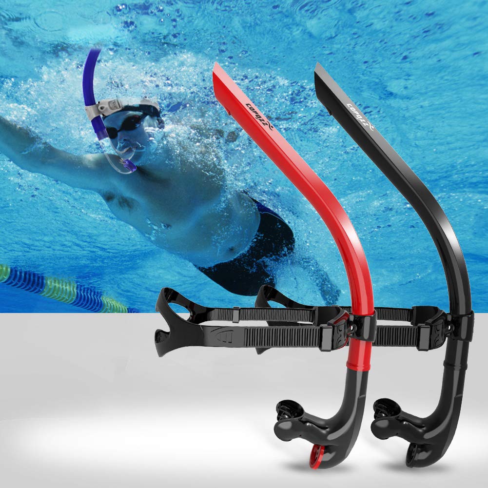 COPOZZ Swim Snorkel for Lap Swimming Swimmers Training Şnolkel 10034