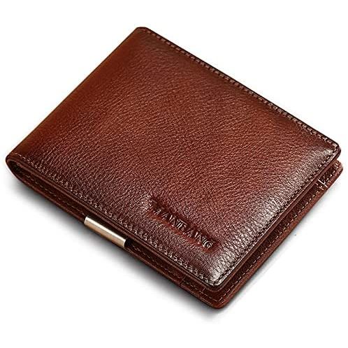 MANBANG RFID Korumalı Erkek Deri Cüzdan(Brown)