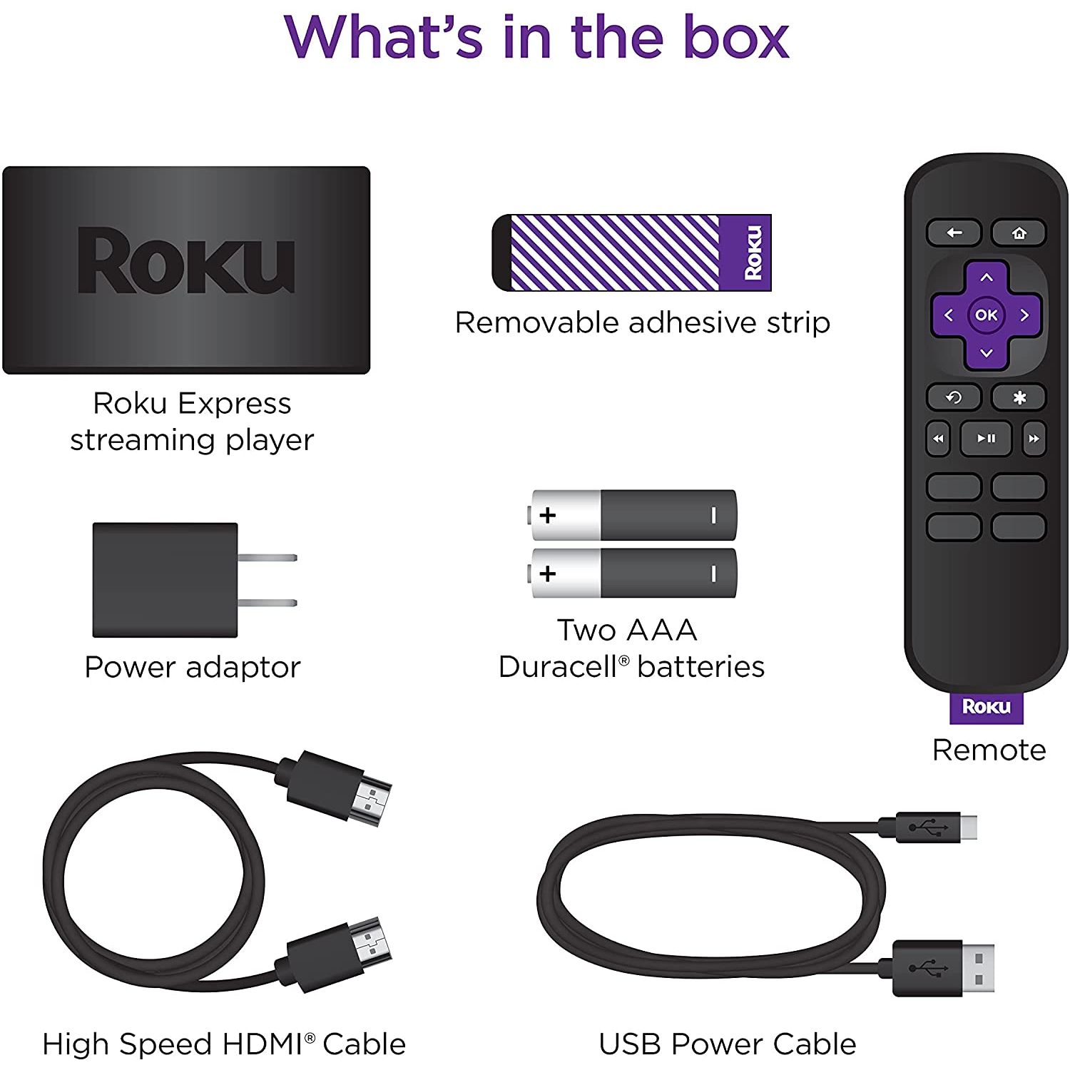 Roku Express HD Streaming Media Player 62007
