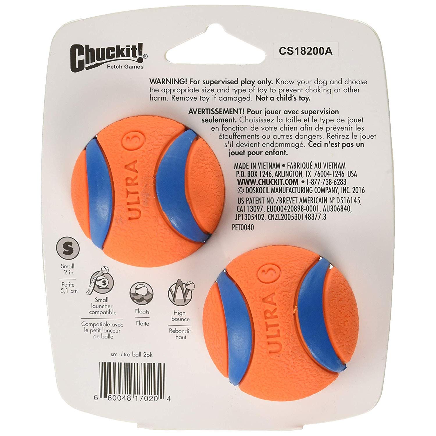 Chuckit! Köpek İçin Oyun Topu (Small) (2 Adet) 10772