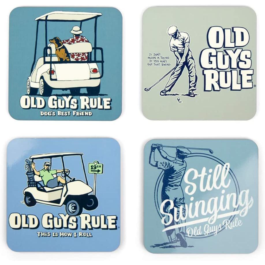 OLD GUYS RULE Mantar Bardak Altl Golf Desenli 4 Adet 66231